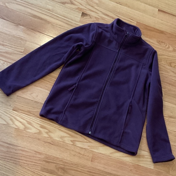 Victory Outfitters NWOT purple Fleece Jacket zip pockets medium cozy athletic - Picture 2 of 9